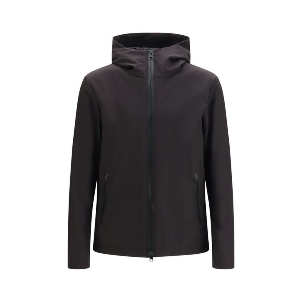 Woolrich Black Polyester Shell Men's Jacket